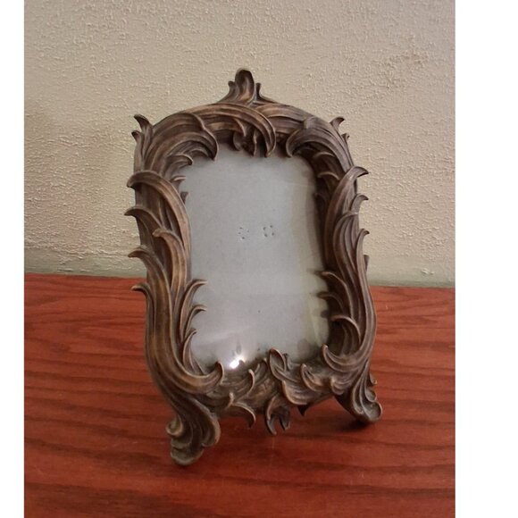Arabesque Argento SC Picture Frame Holds 4x6 Photo Tabletop Vintage - Picture 1 of 7